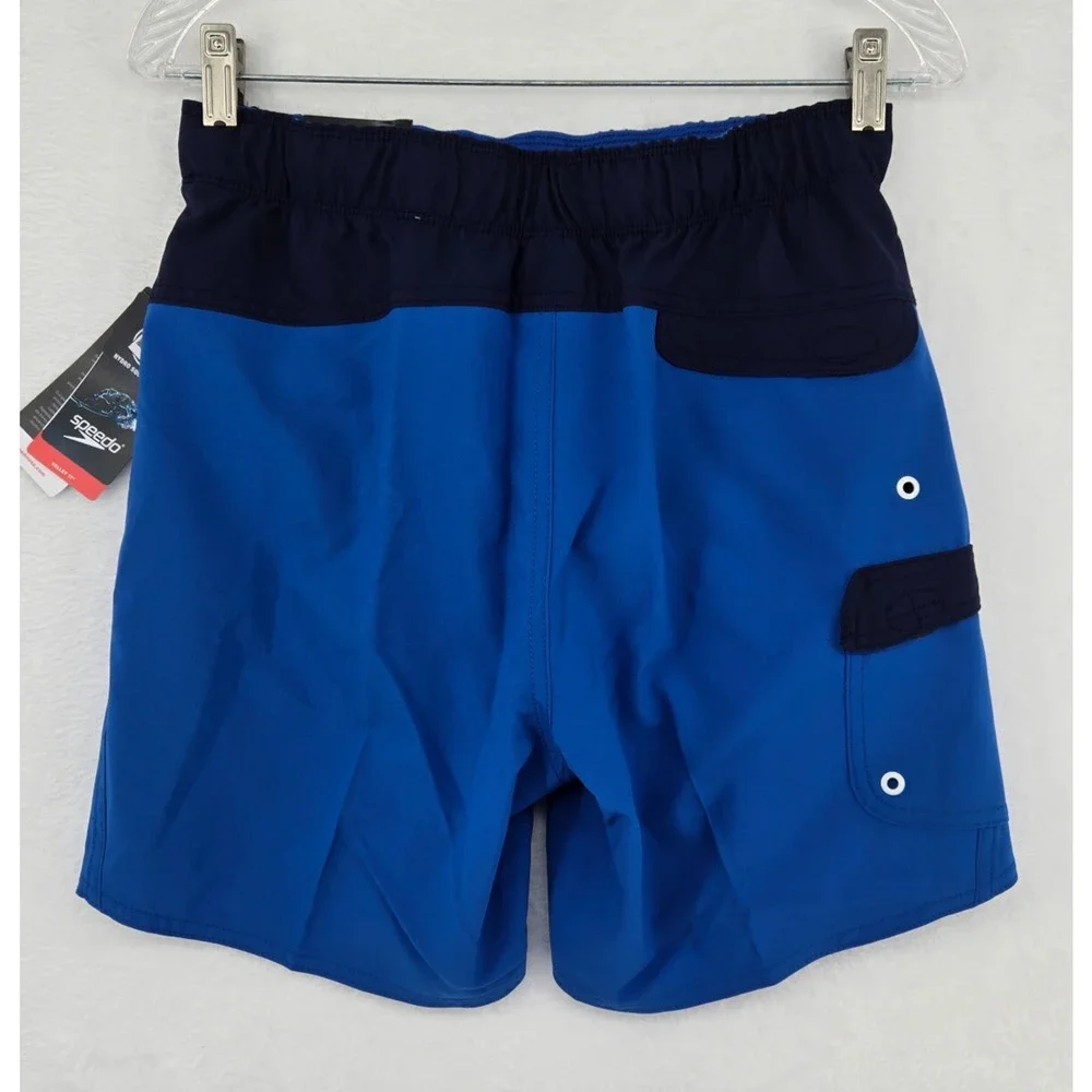 Speedo Mens Swim Trunks Blue Size Small Marina Flex‎ Volley 17